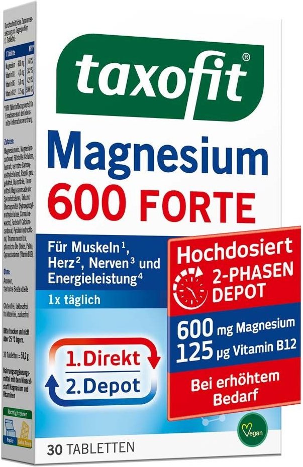 Taxofit Magnesium 600 Forte Depot Tabletten