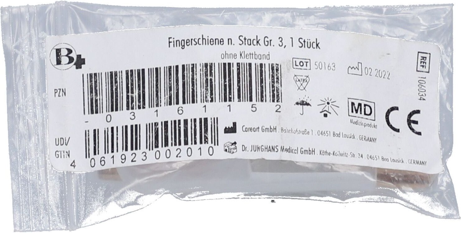 Fingerschiene nach Stack Größe 5 Brinkmann