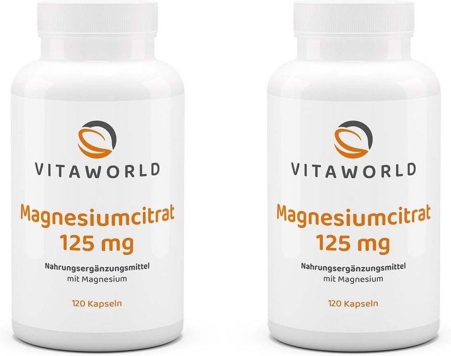 Magnesiumcitrat 125 mg Kapseln 2x 2x120 St
