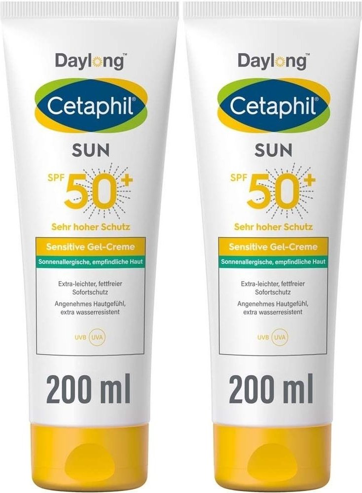 Cetaphil Sun Daylong SPF 50+ sensitive Gel 2x 2x200 ml