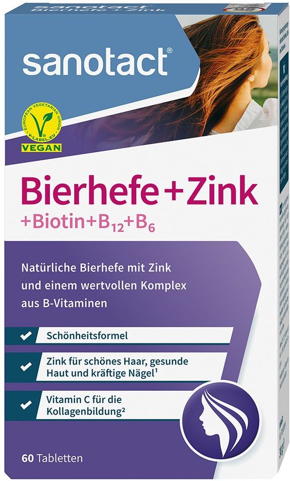 Bierhefe+Zink Tabletten sanotact 30 g