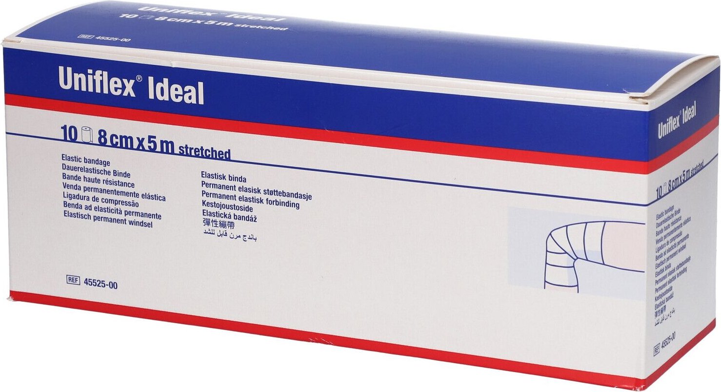 Uniflex ideal Binden 8 cmx5 m weiß lose 10 St