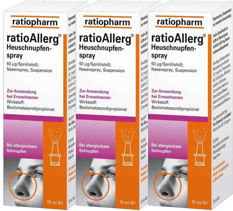 Ratioallerg Heuschnupfen Dreierpack 3x10 ml Nasenspray