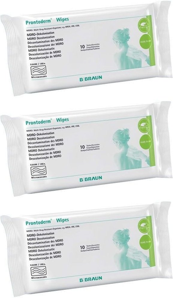 Prontoderm Wipes Einm Wasc x3 3x10 St Tücher