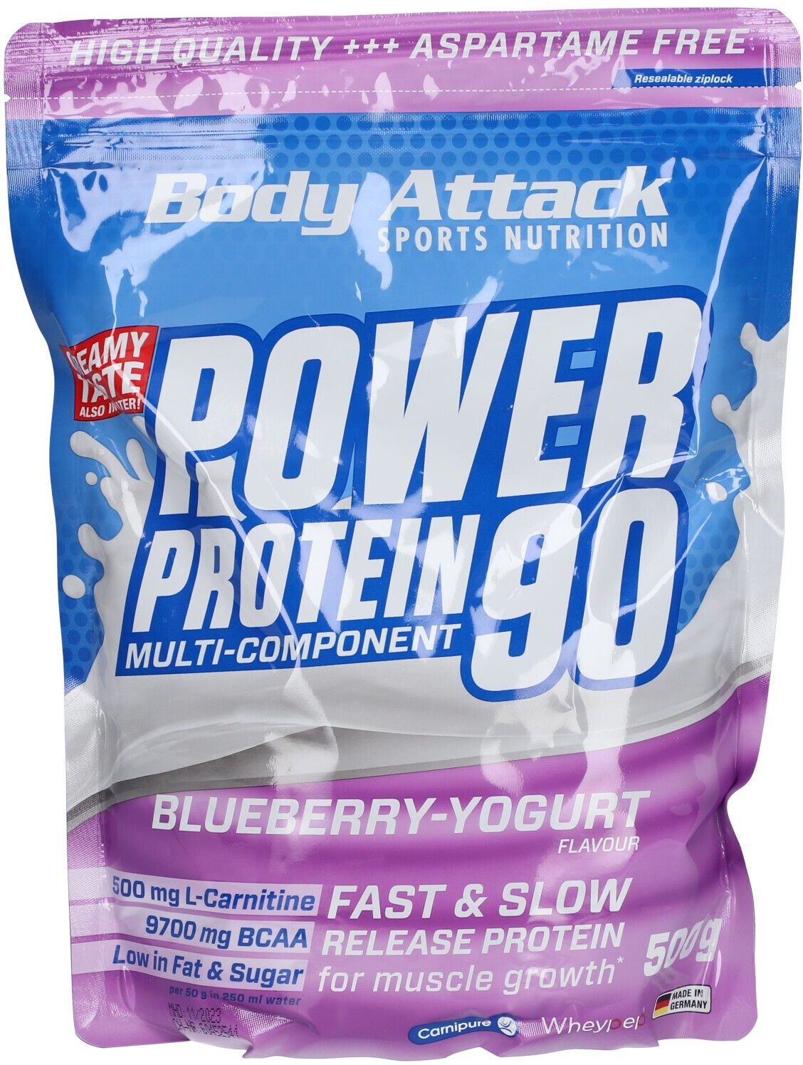 Power Protein 90 Blueberry Yogurt Cream Pulver 500 g