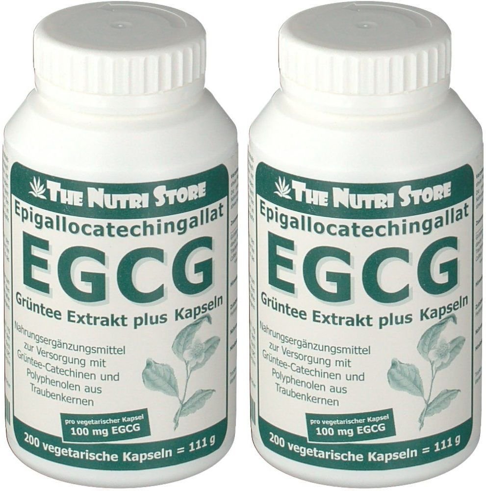 Egcg 100 mg Grüntee Extrakt plus Kapseln 2x 2x200 St