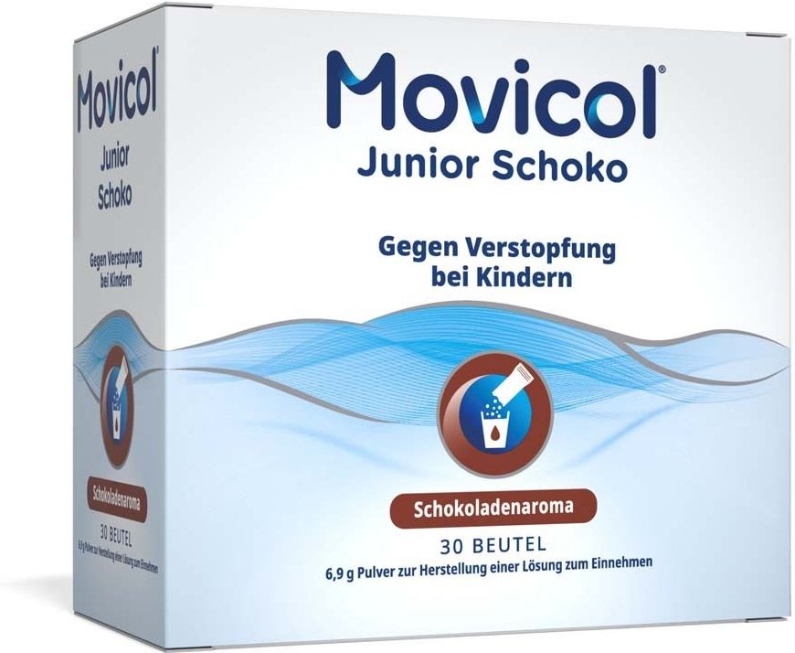 Movicol Junior Schoko Plv.z.Her.e.Lsg.z.Einnehmen 30x6,9 g Pulver zur Herstellung einer Lösung zum Einnehmen