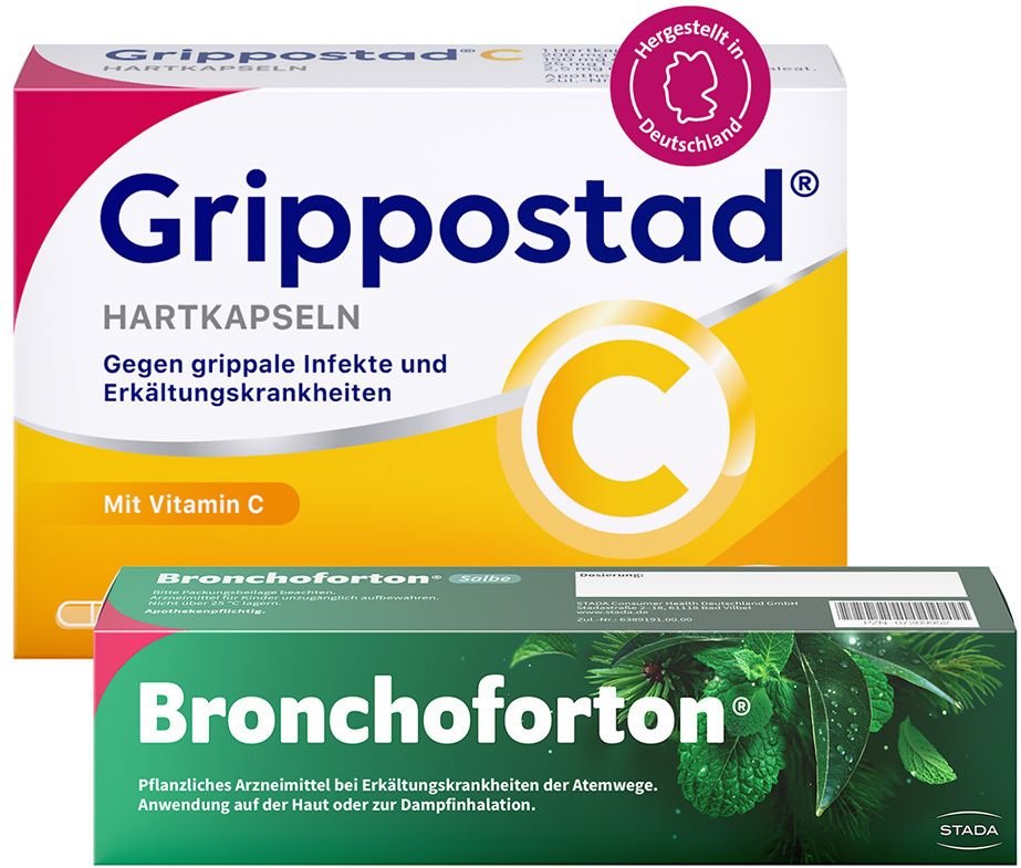 Grippostad C Hartkapseln + Bronchoforton 1 St Set