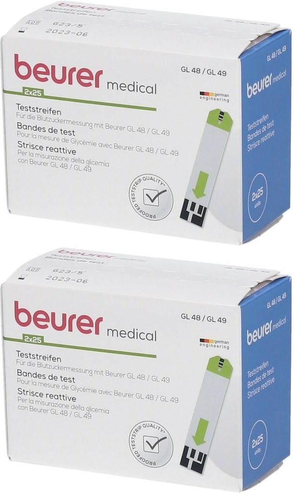 Beurer Gl48/Gl49 Teststreifen 2x 2x50 St