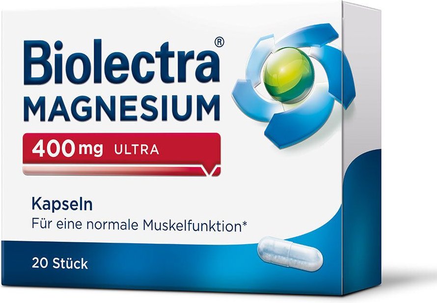 Biolectra Magnesium 400 mg ultra Kapseln 20 St