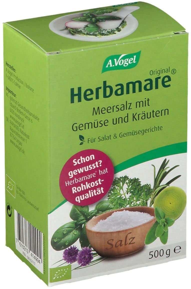 Herbamare Nachf A Vogel Bio 500 g Salz