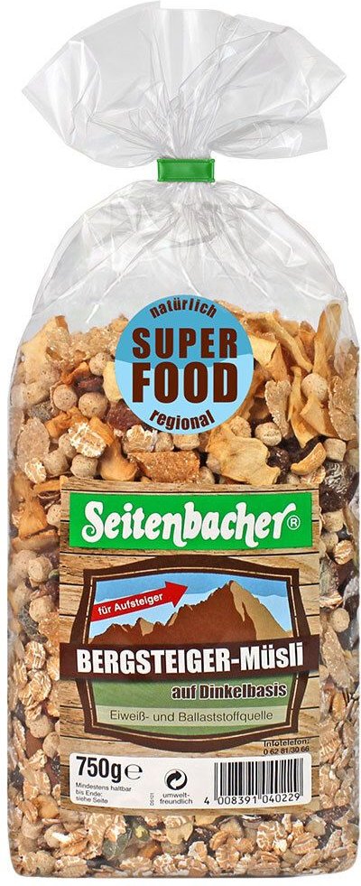 6x Seitenbacher Bergsteiger Müsli 6x750 g Set