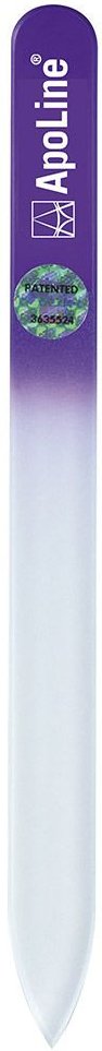 Apoline Nagelfeile Glas 9 cm lila