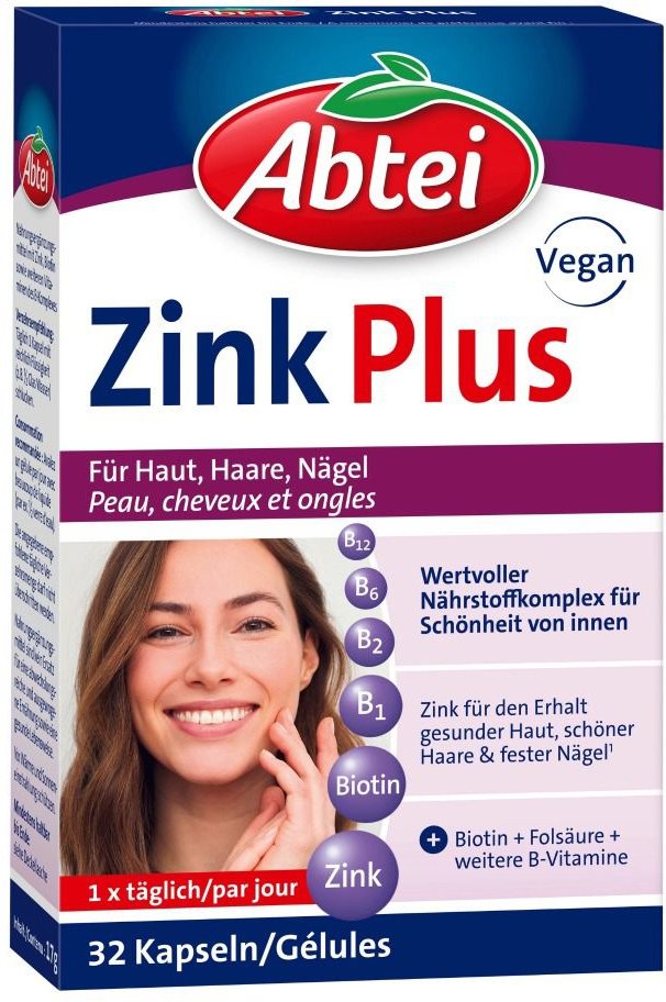 Abtei Zink Plus Hpmc Kapseln 32 St
