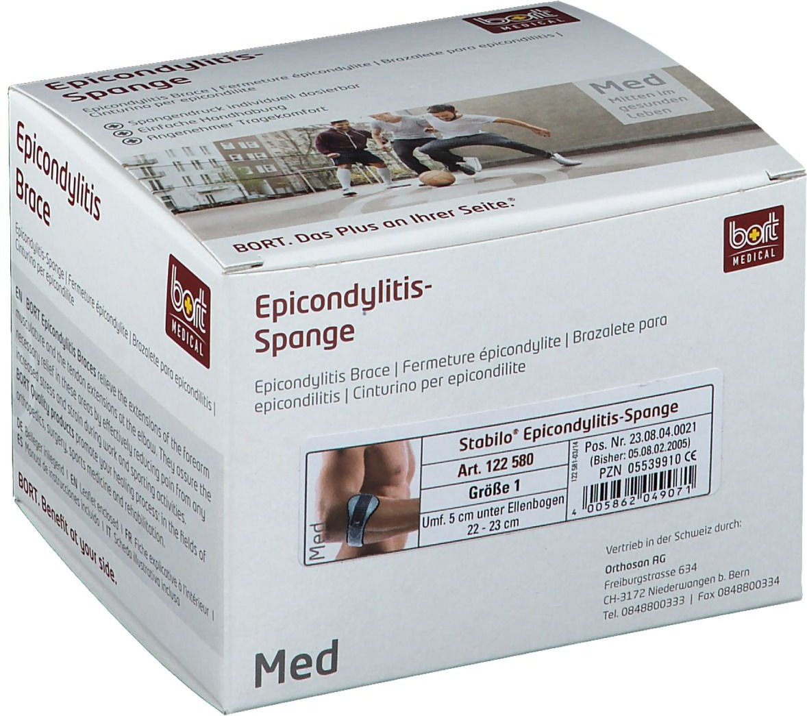 Thumbnail - Bort Stabilo Epicondylitis-Spange Gr.1 grau 1 St Bandage(s)