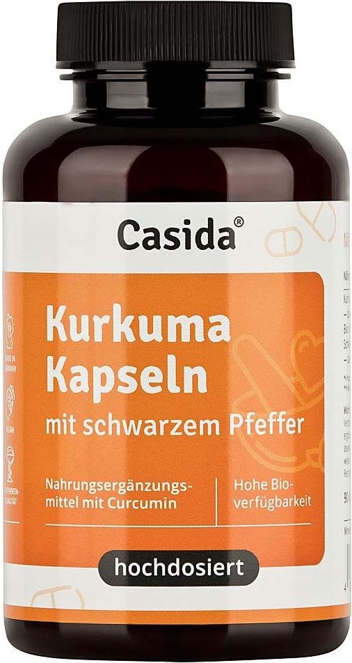 Kurkuma KAPSELN+Pfeffer Curcumin hochdosiert 90 St Kapseln