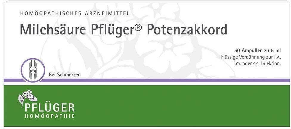 Milchsäure Pflüger Potenzakkord Injektionslösung Ampulle