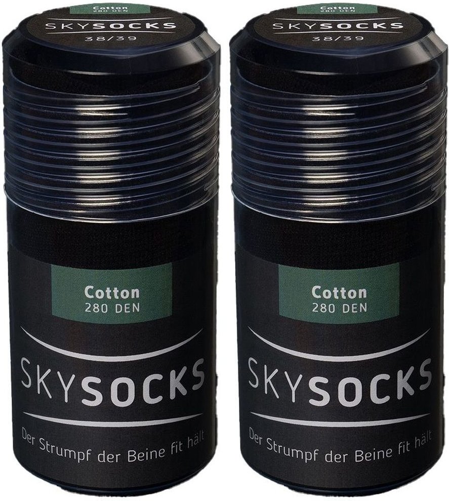 Skysocks Cott Black 42/43 x2 2x2 St