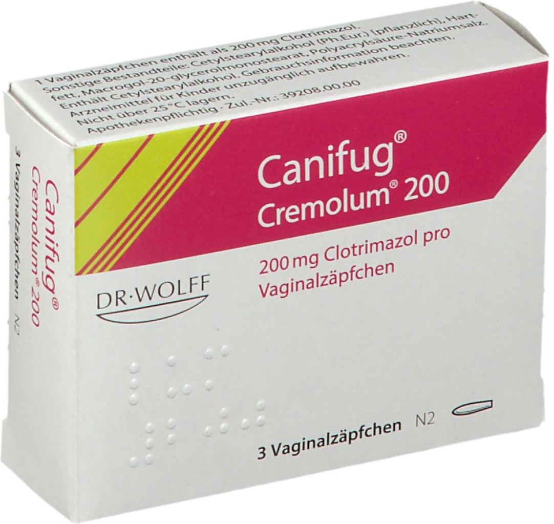 Canifug Cremolum 200 Vaginalsuppositorien