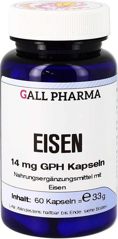 Eisen 14 mg GPH Kapseln 60 St