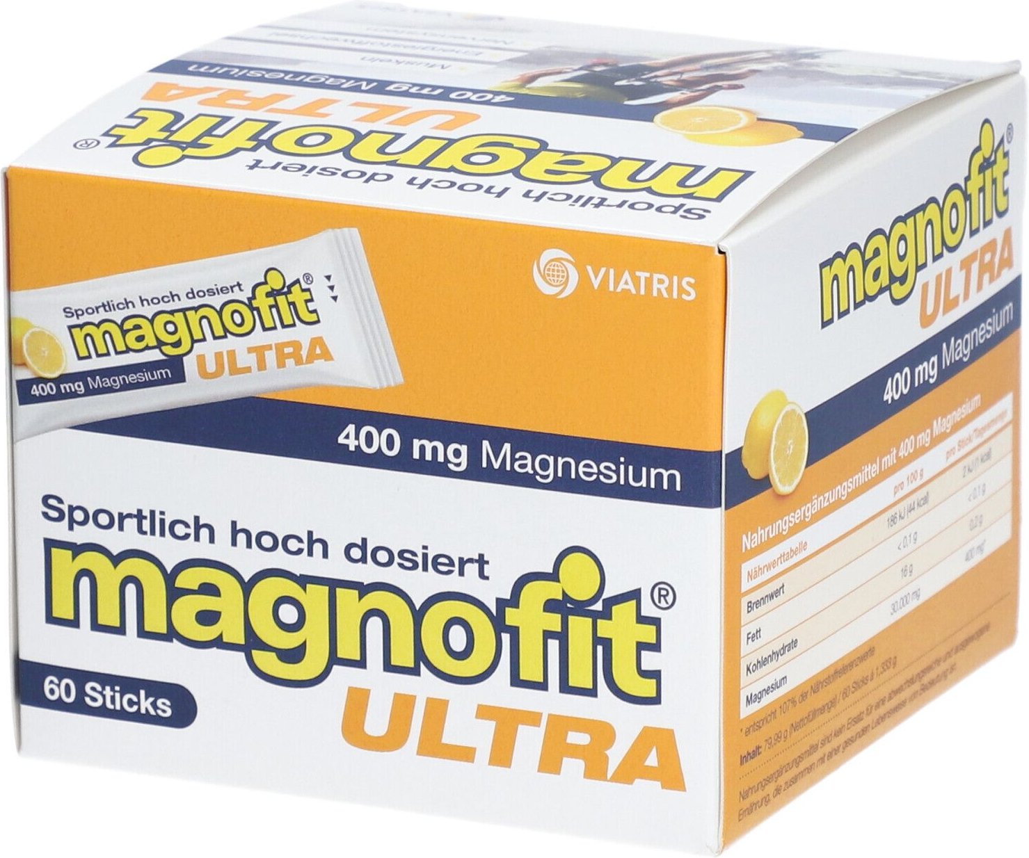 Magnofit Ultra 400Mg Stick 60 St Pulver