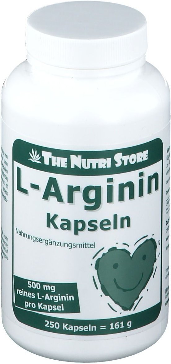 L-Arginin 500 mg Kapseln 250 St
