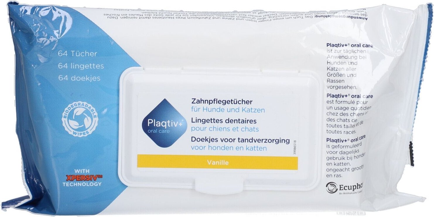 Plaqtiv+ Wipes VET 64 St Tücher