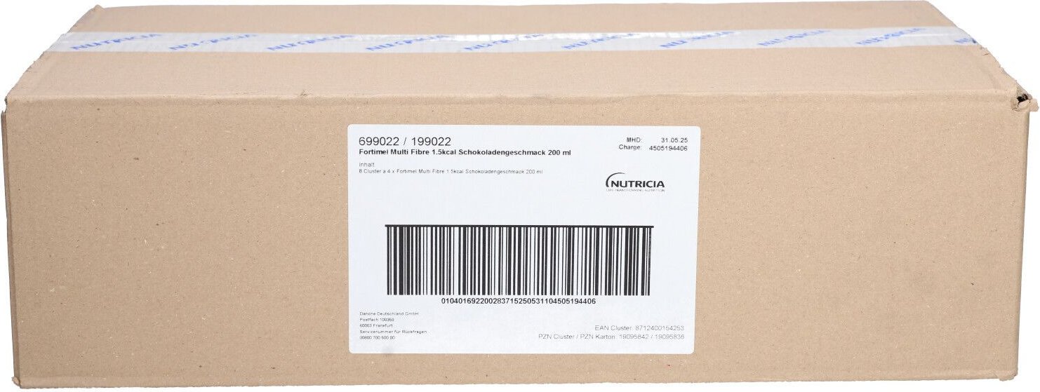 Fortimel Multifibre 1.5 kcal Schokoladengeschmack 32x200 ml Flüssigkeit