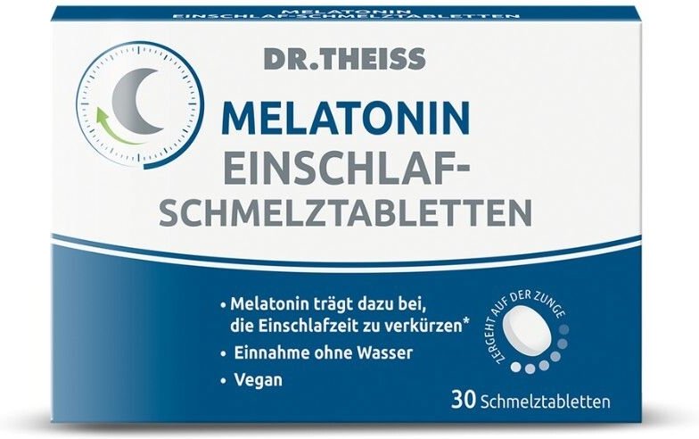 Dr.theiss Melatonin Einschlaf-Schmelztabletten 30 St Schmelztabletten