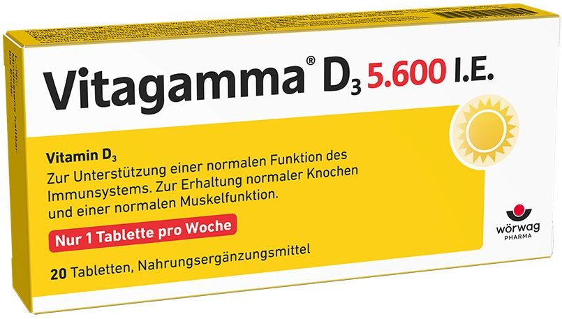 Vitagamma D3 5.600 I.E .Vitamin D3 NEM Tabletten