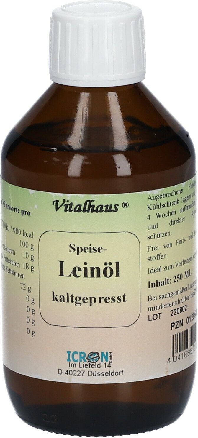 Leinöl Kaltgepresst Vitalhaus 250 ml Öl