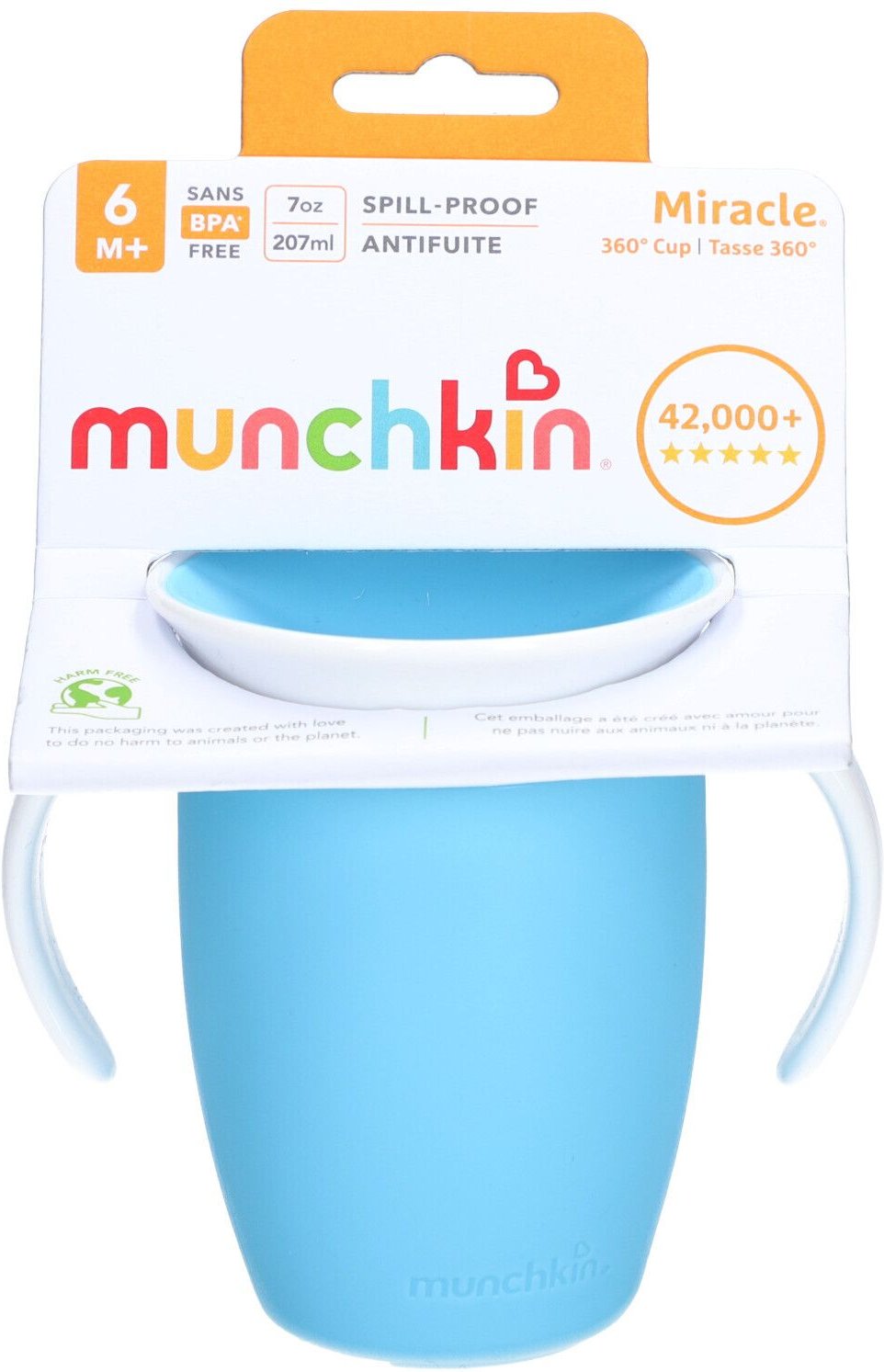 Munchkin Miracle 360° Trinkb 207ml überlaufsi 6M+ 1 St Becher