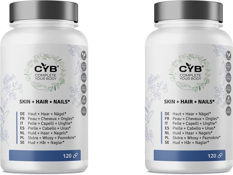 CYB Haut Haare Nägel Multi-Komplex hochdos.Kapseln 2x 2x120 St Kapseln
