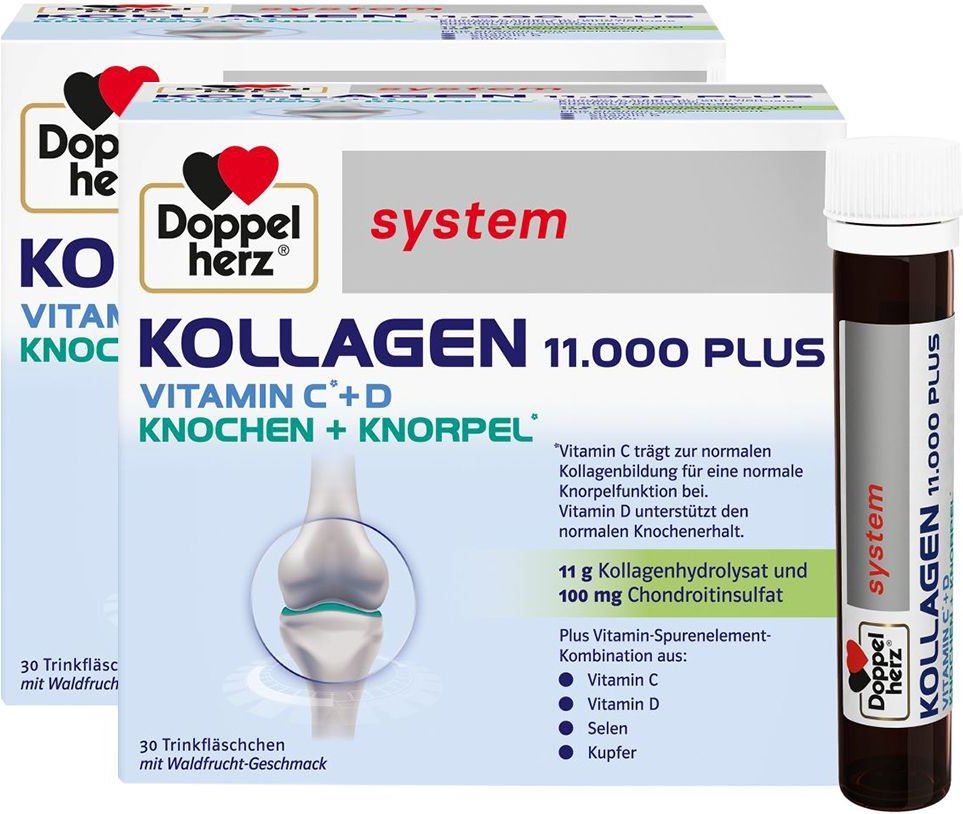 Doppelherz® system Kollagen 11.000 Plus Sparset 2x30x25 ml Set