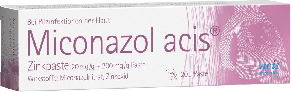 Miconazol acis Zinkpaste 20 g Paste