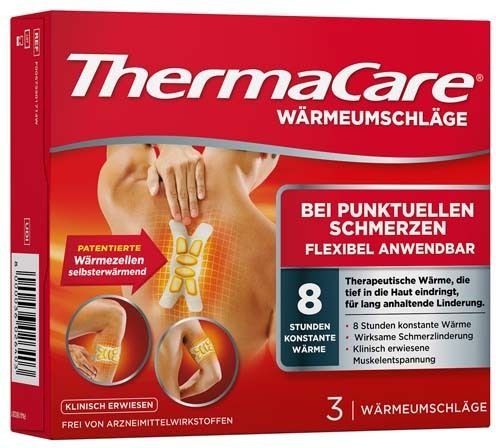 Thermacare bei punktuellen Schmerzen 3 St Bandage(s)
