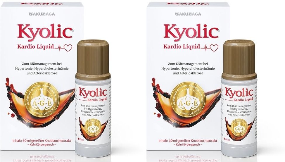 Kyolic Kardio Liquid 2x 2x60 ml Flüssigkeit zum Einnehmen