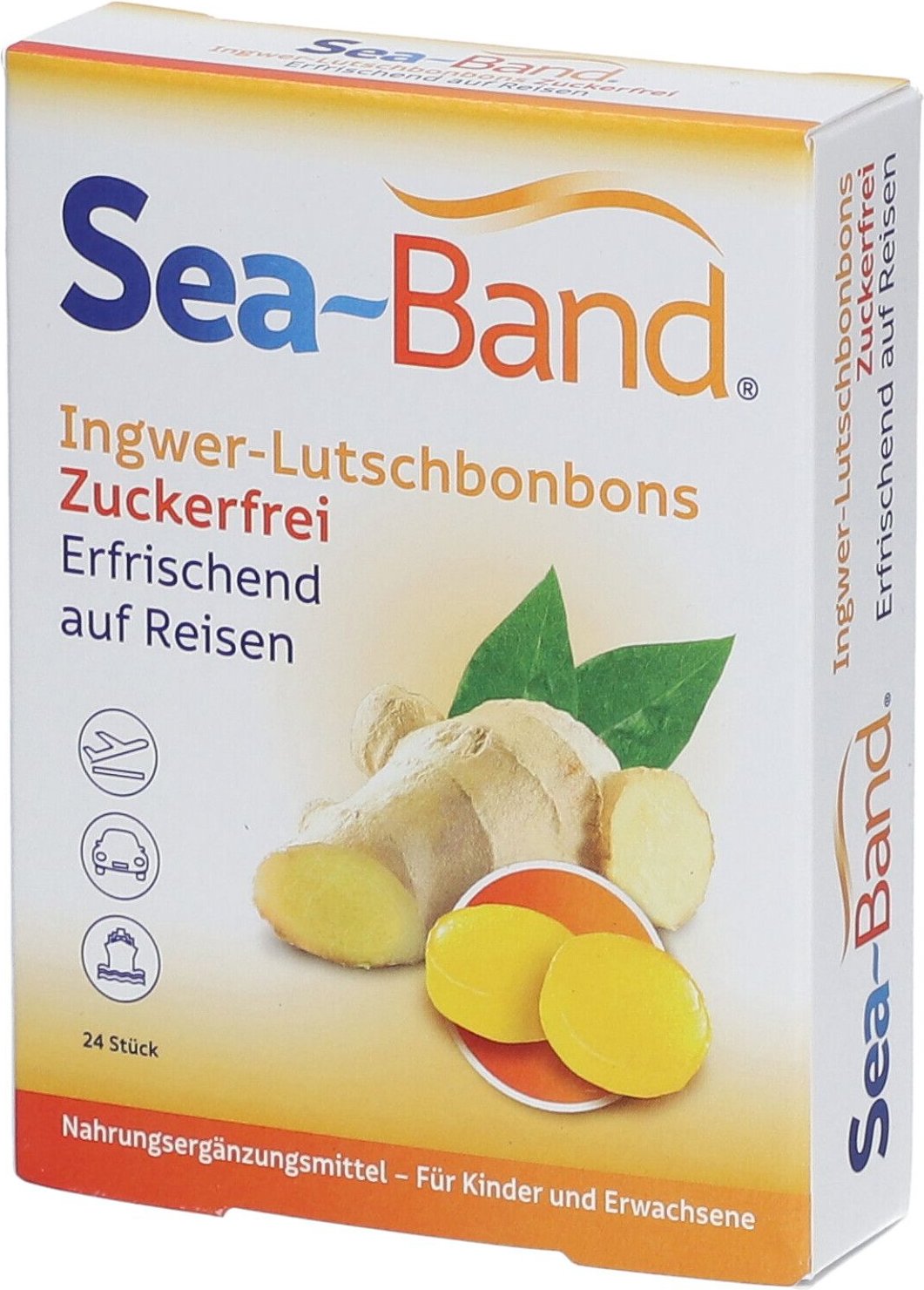 Sea-Band Ingwer-Lutschbonbons zuckerfrei 24 St Bonbons