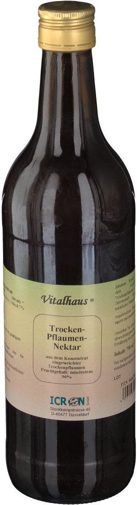 Trockenpflaumen Saft Vitalhaus 750 ml Flüssigkeit