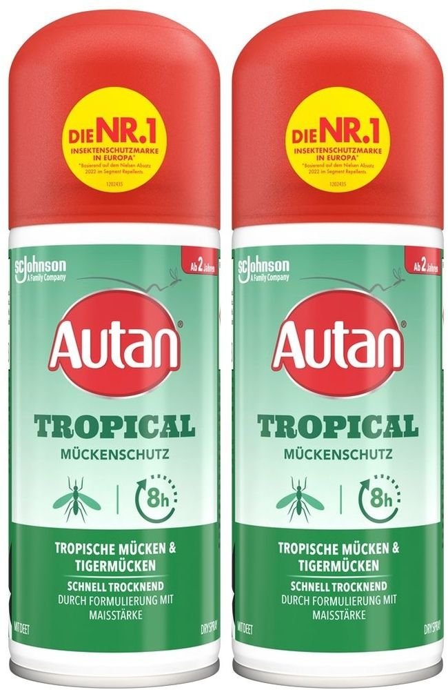 Autan Tropical Dry Spray 2x 2x100 ml
