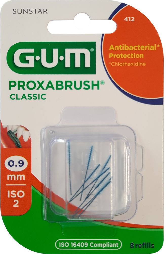 GUM Proxabrush Classic Ersatzbürsten 0,9 mm 8 St Zahnbürste