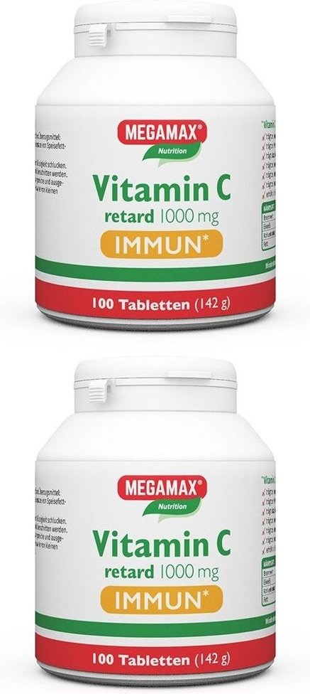 Vitamin C Retard 1.000 mg Immun Megamax Filmtabl. 2x 2x100 St Filmtabletten