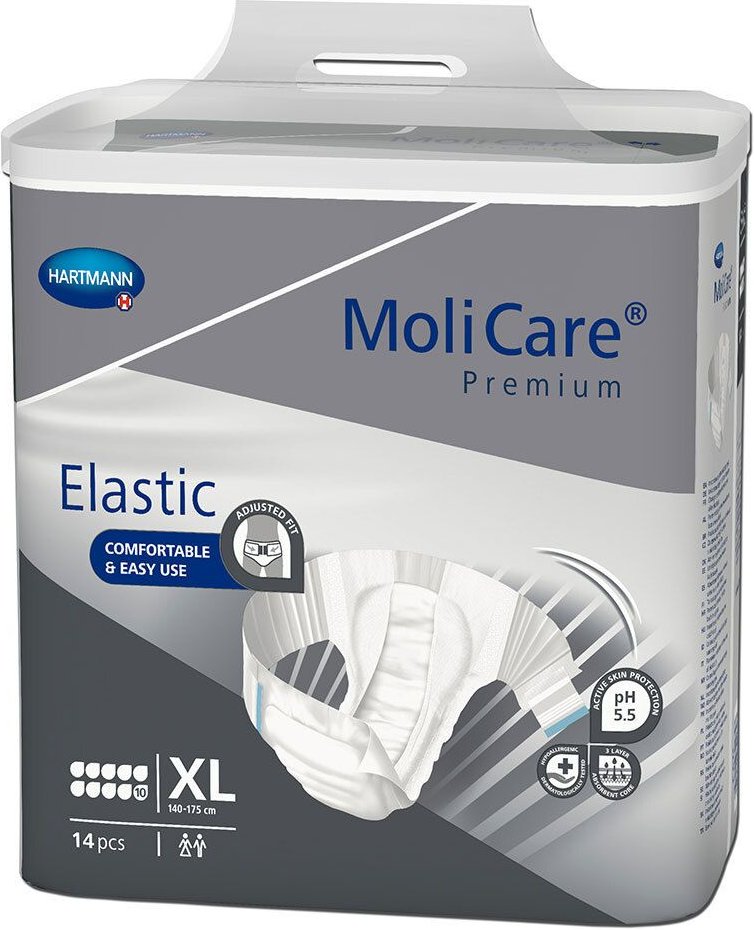 Molicare Premium Elastic Slip 10 Tropfen Gr.XL 14 St Windeln