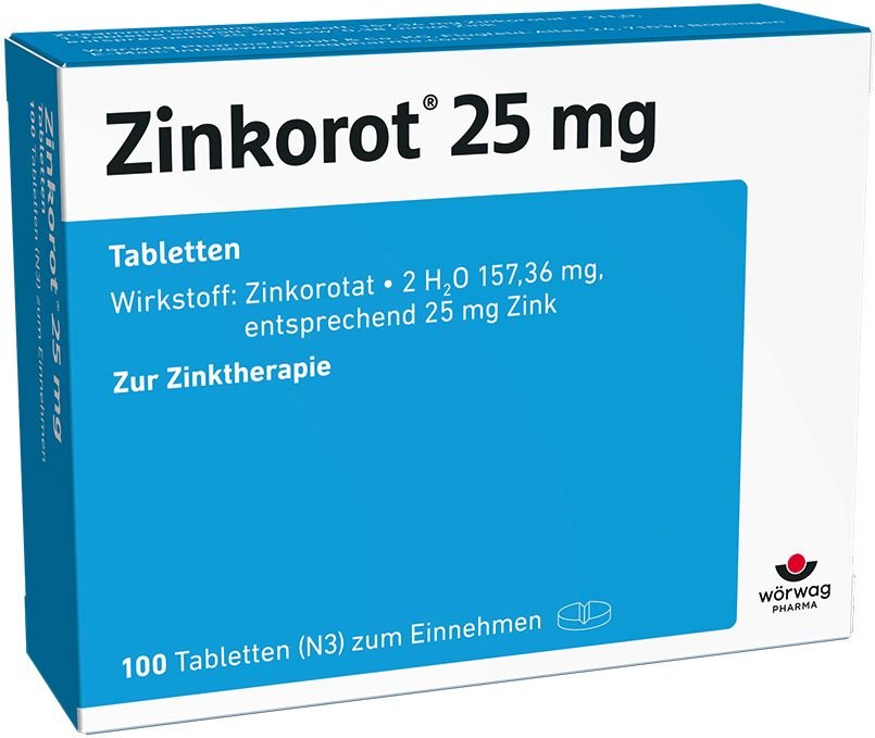 Zinkorot 25 mg Tabletten 100 St