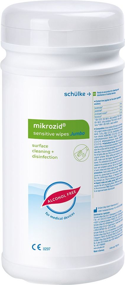 Mikrozid sensitive wipes Jumbo Desinf.MP+Flä.Dose 200 St Tücher
