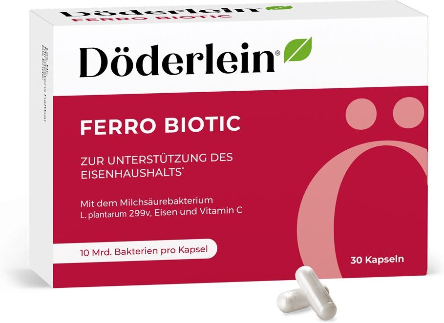 Döderlein Ferro Biotic Eisen+Milchsäurebakt.Kaps. 30 St Kapseln