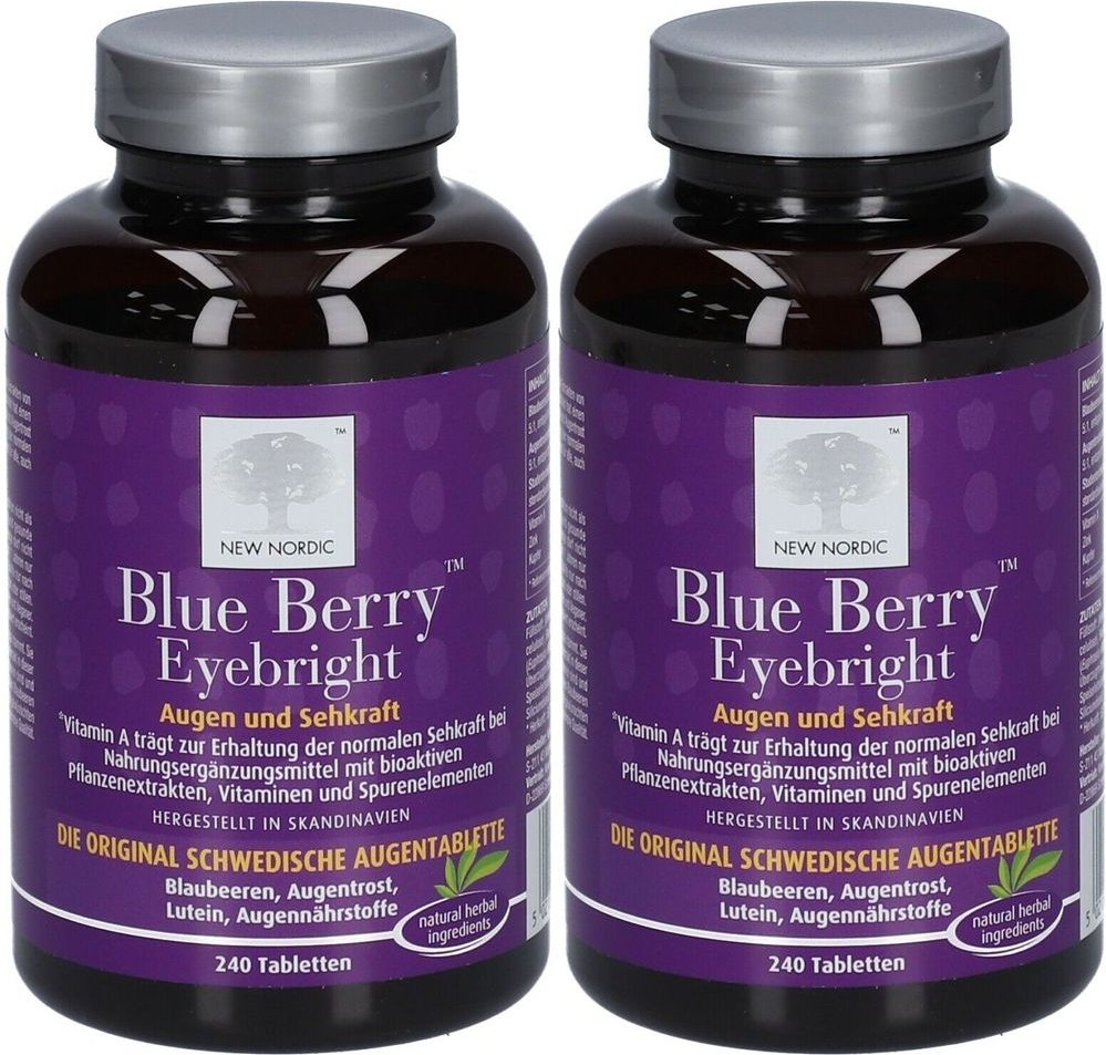 Blue Berry Eyebright Tabletten 2x 2x240 St