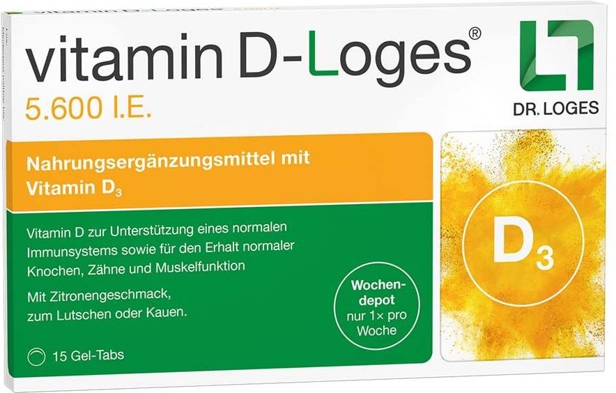 Vitamin D-Loges 5.600 I.e. Wochendepot Kautabl. 15 St Kautabletten