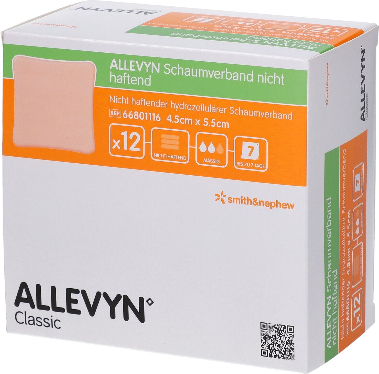 Allevyn Schaumverband 4,5x5,5 cm nicht haftend 12 St Verband