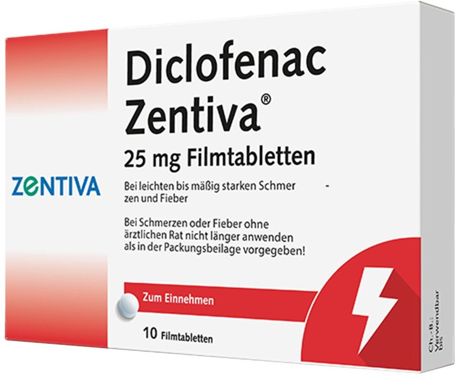 Diclofenac Zentiva 25 mg Filmtabletten